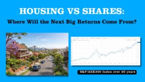 housing vs S&P/ASX200 20 year chart